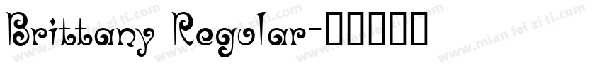 Brittany Regular字体转换